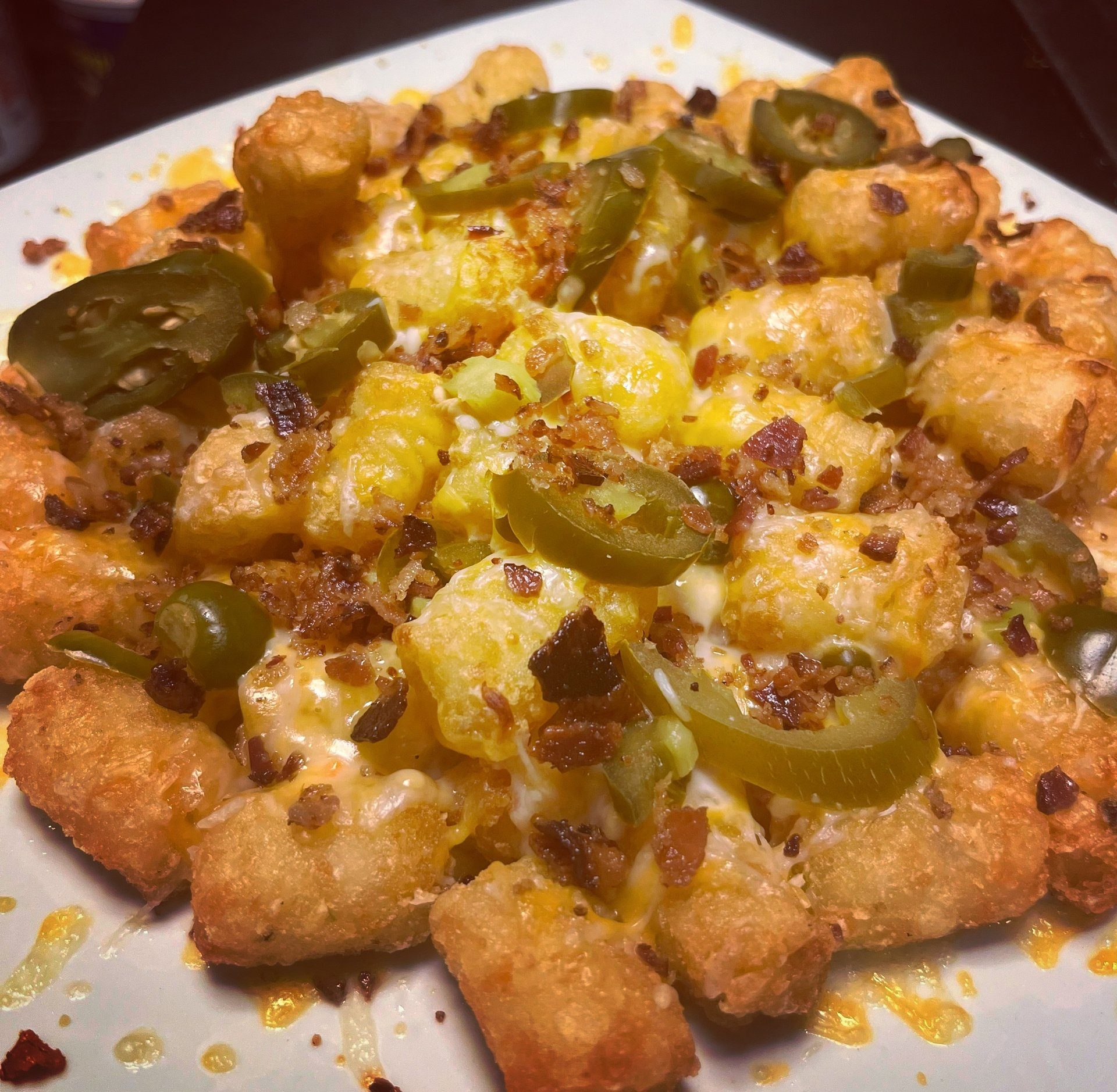 The Joe & Maggie Loaded Tater Tots.